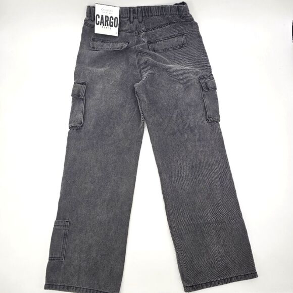 Orange Kiss Essential Cargo Wide Leg Pants Size L NWT - Picture 4 of 5